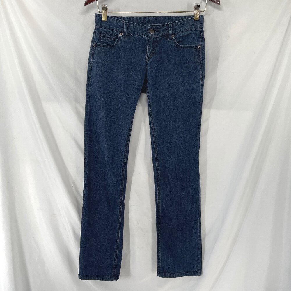 Armani Exchange Straight Leg Blue Jeans Pants Women's Size 0 Short Medium Wash